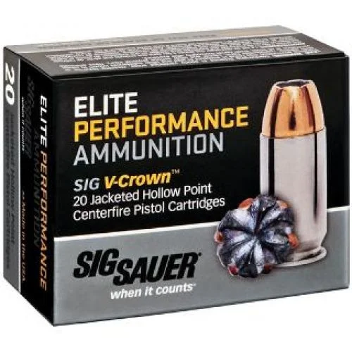 Buy Sig Sauer AMMO .45 ACP 185GR ELITE V-CROWN JHP 20/10 Online